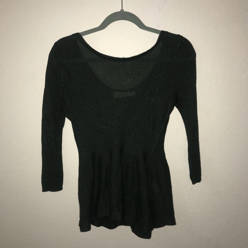 Zara knit green 3/4 sleeve shirt